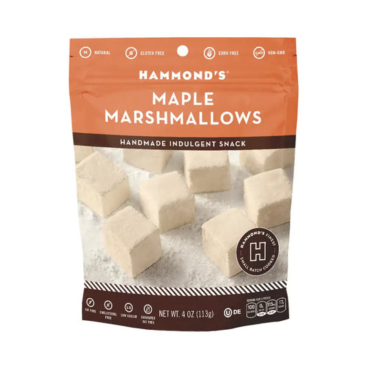Handmade All-Natural Marshmallows - Maple - 4 oz Bag