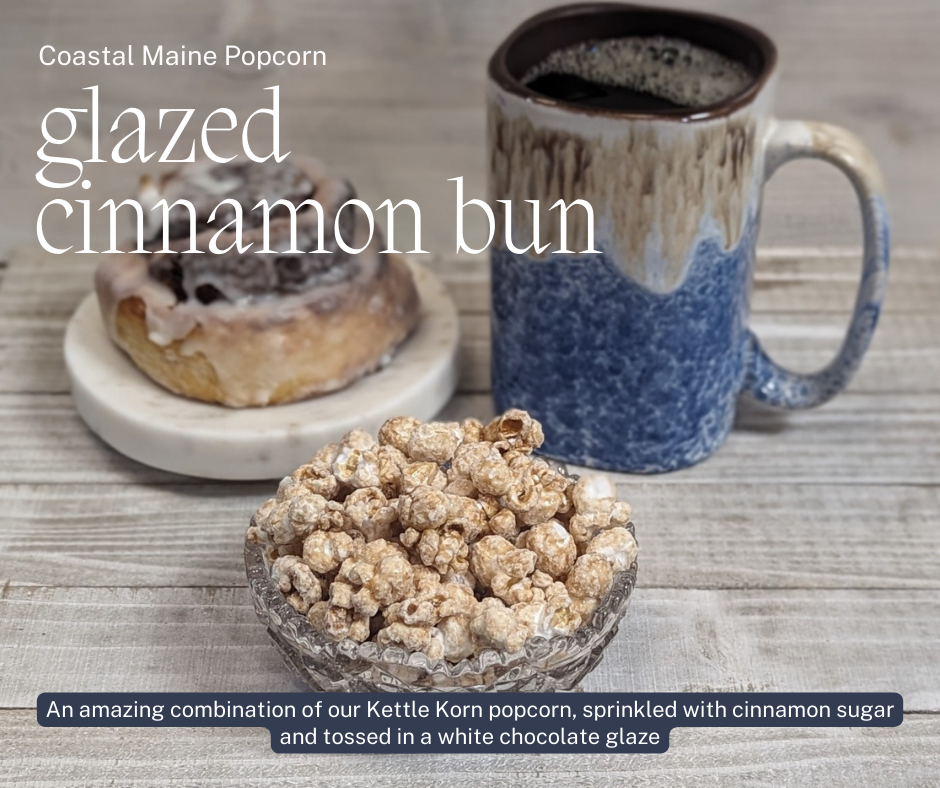 Glazed Cinnamon Bun Popcorn
